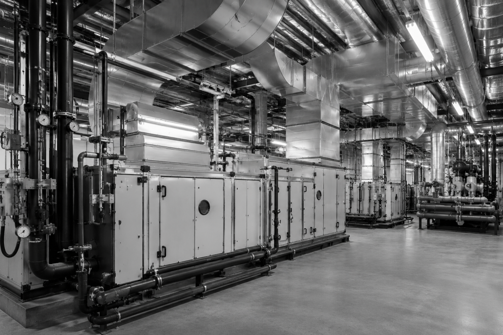 Industrial HVAC plant interior