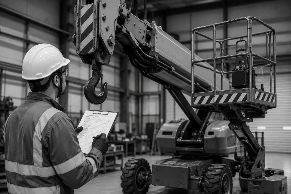Crane and Elevating Work Platform